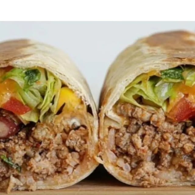 Beef and Bean Burrito.